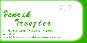 henrik treszler business card